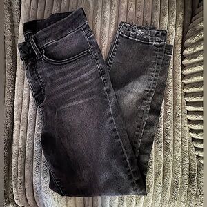 Buckle Black Skinny Ankle Jeans